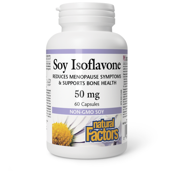 Natural Factors Isoflavones de soja  50 mg  60 capsules