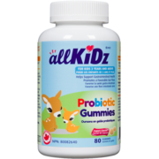 allKiDz Oursons en Gelée Probiotiques Saveur de Yogourt 80 Oursons en Gelée