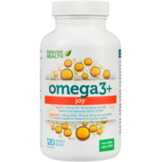 Genuine Health Omega 3+ Joy Fish Oil Supplement, 2000 mg EPA, 100 mg DHA, Non-GMO, 120 Softgels