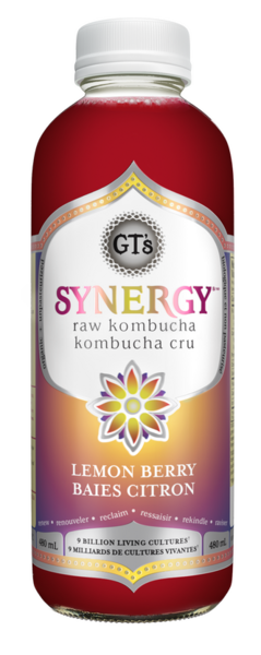 GT'S Kombucha cru Synergy baies citron