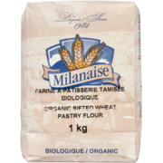 Milanaise Organic Sifted Wheat Pastry Flour 1 kg