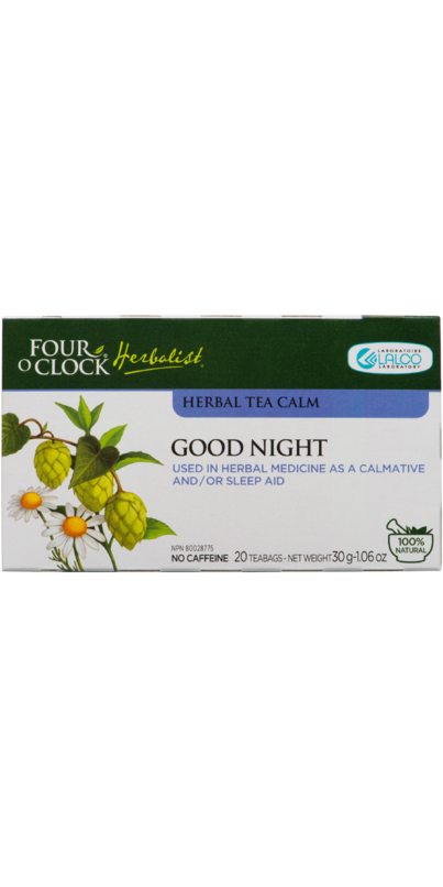 Tisane bon sommeil, 20 unités – Four O'Clock Herboriste : Bien-être