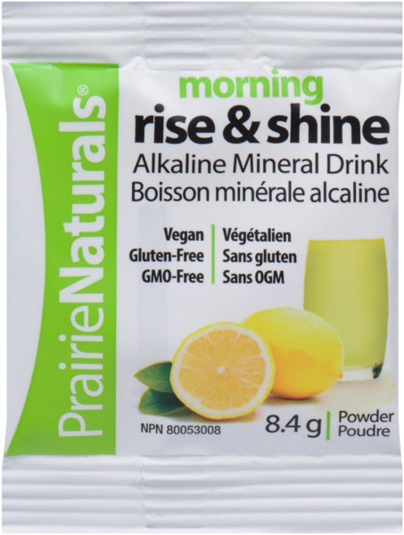 Prairie Naturals Morning Rise & Shine Boisson Minérale Alcaline Poudre 8.4 g