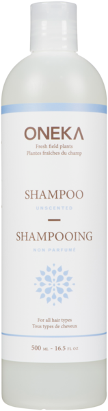 Oneka Shampooing Non Parfumé Tous Types de Cheveux 500 ml