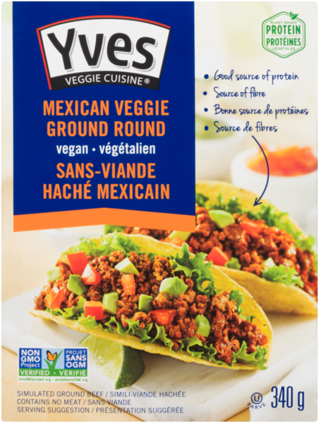 Yves Veggie Cuisine Simili-Bœuf Haché Sans-Viande Haché Mexicain 340 g
