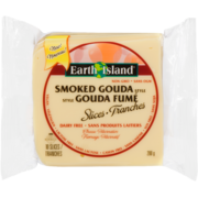 Earth Island Fromage Alternatif Style Gouda Fumé Tranches 10 Tranches 200 g