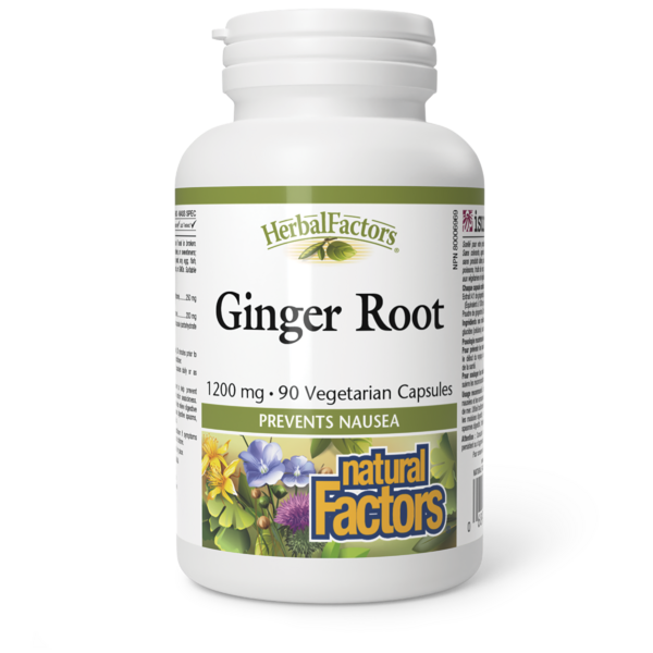 Natural Factors Racine de gingembre  1 200 mg  90 capsules végétariennes