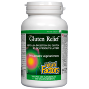 Natural Factors Gluten Relief 90 capsules végétariennes