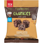 Theobroma Chocolat Chunkies Bouchées d'Énergie Croustillantes Choco Latté