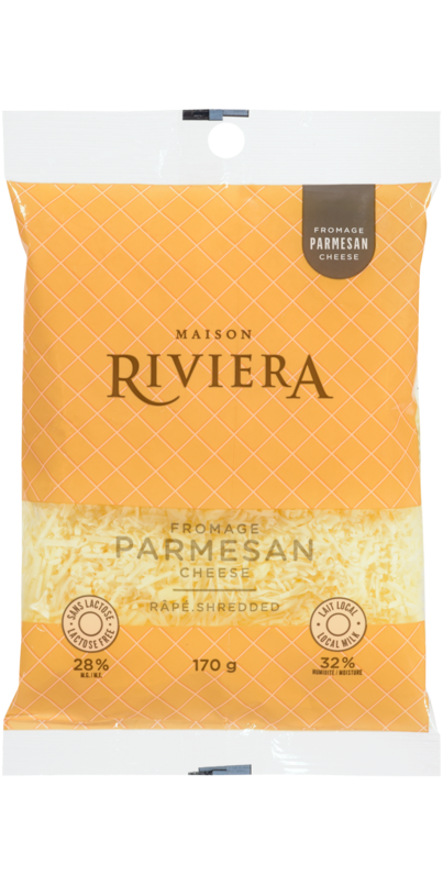 Parmesan Râpé - Maison Riviera - Yogourts, fromages, crème sure et beurres