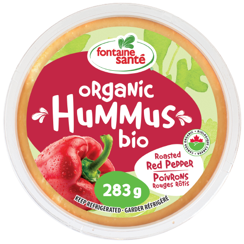Fontaine Santé Hummus Bio Poivrons Rouges Rôtis