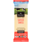 Biobio Swiss Cheese Organic 28% M.F. 200 g