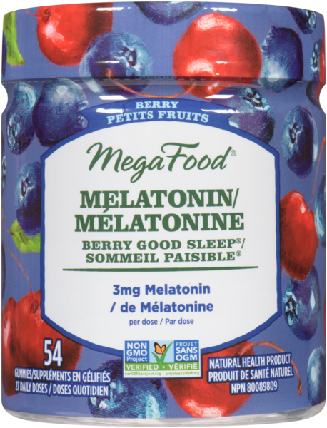 Megafood Gélifés de Mélatonine aux Baies 70 Gelifiés