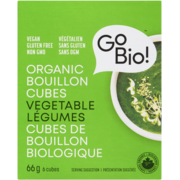 GoBio! Organic Bouillon Cubes Vegetable 6 Cubes 66 g