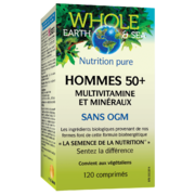 Whole Earth & Sea® Multivitamine et minéraux, Hommes 50+ 120 comprimés
