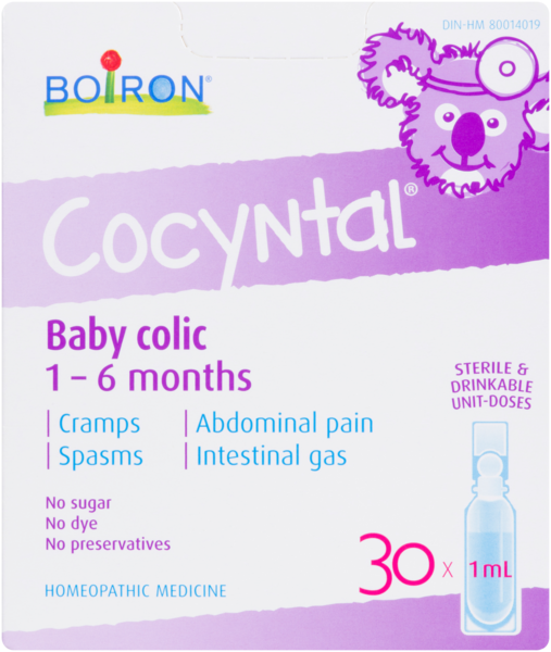 Cocyntal Médicament Homéopathique Coliques Abdominales  1 - 6 Mois 30 x 1 ml