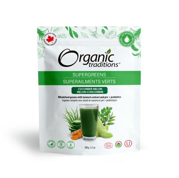 Organic Traditions  Superaliments verts -Concombre/Melon 