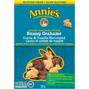 Annie's Homegrown Bunny Grahams Graham Style Snacks Cocoa & Vanilla Flavour