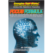 Focus Formula with DHA, Huperzine-A, Vinpocetine 60 Caplets