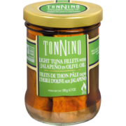 Tonnino Filets de Thon Pâle dans l"huile D'olive aux Jalapeno