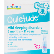 Boiron Quietude Homeopathic Medicine Mild Sleeping Disorders 6 Months - 11 Years 30 x 1 ml