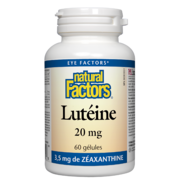 Natural Factors Lutéine 20 mg 60 gélules