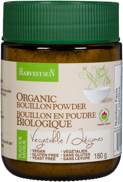 Harvest Sun Bouillon en Poudre Biologique Saveur Légumes 180 g