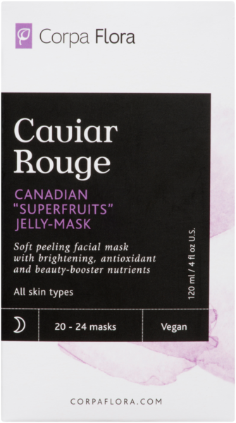 Corpa Flora Masque Gelée aux  Superfruits Canadiens Caviar Rouge 20 - 24un