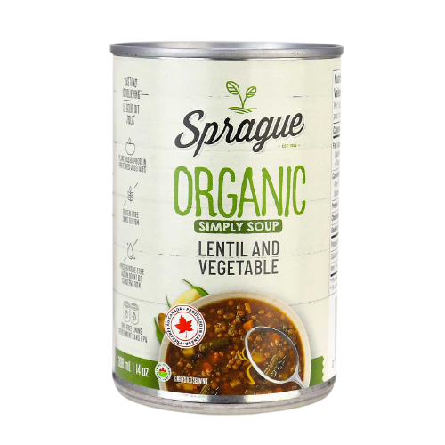 Sprague Soupe Bio Aux Lentilles Et Légumes