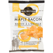 Neal Brothers Foods Maple Bacon Flavour Kettle Cooked Chips 42 g